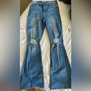 Curvy high rise vintage flare